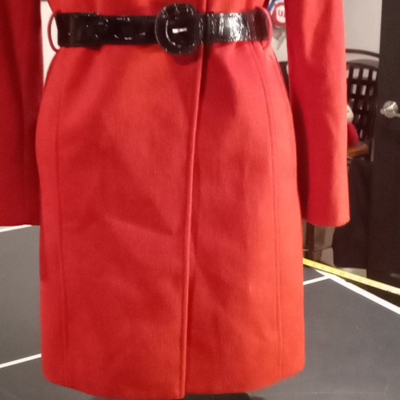 NWOT Anne Taylor Factory Red Wool Coat. Size 0. NWOT - Picture 7 of 14